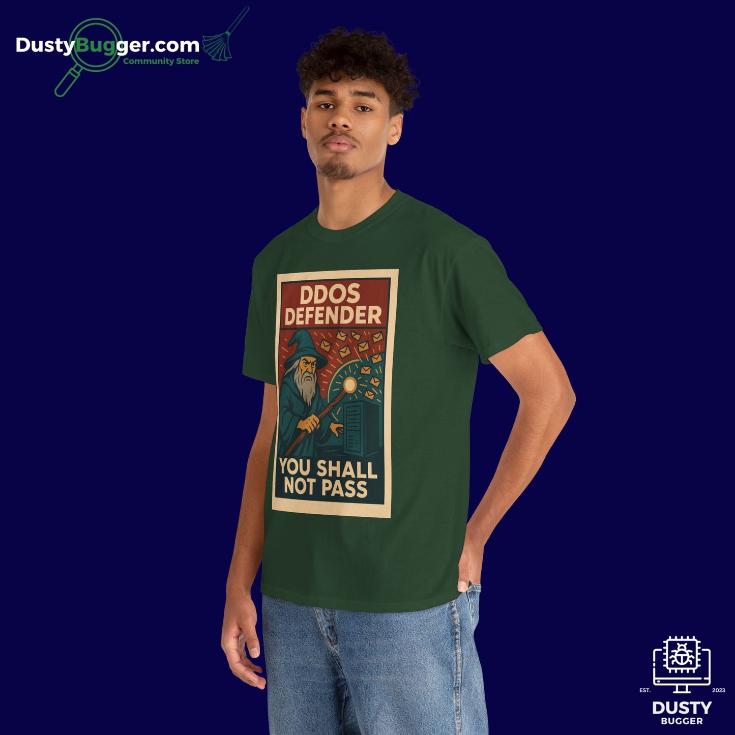 DDOS DEFENDER - Cyber Security - Unisex Heavy Cotton Tee