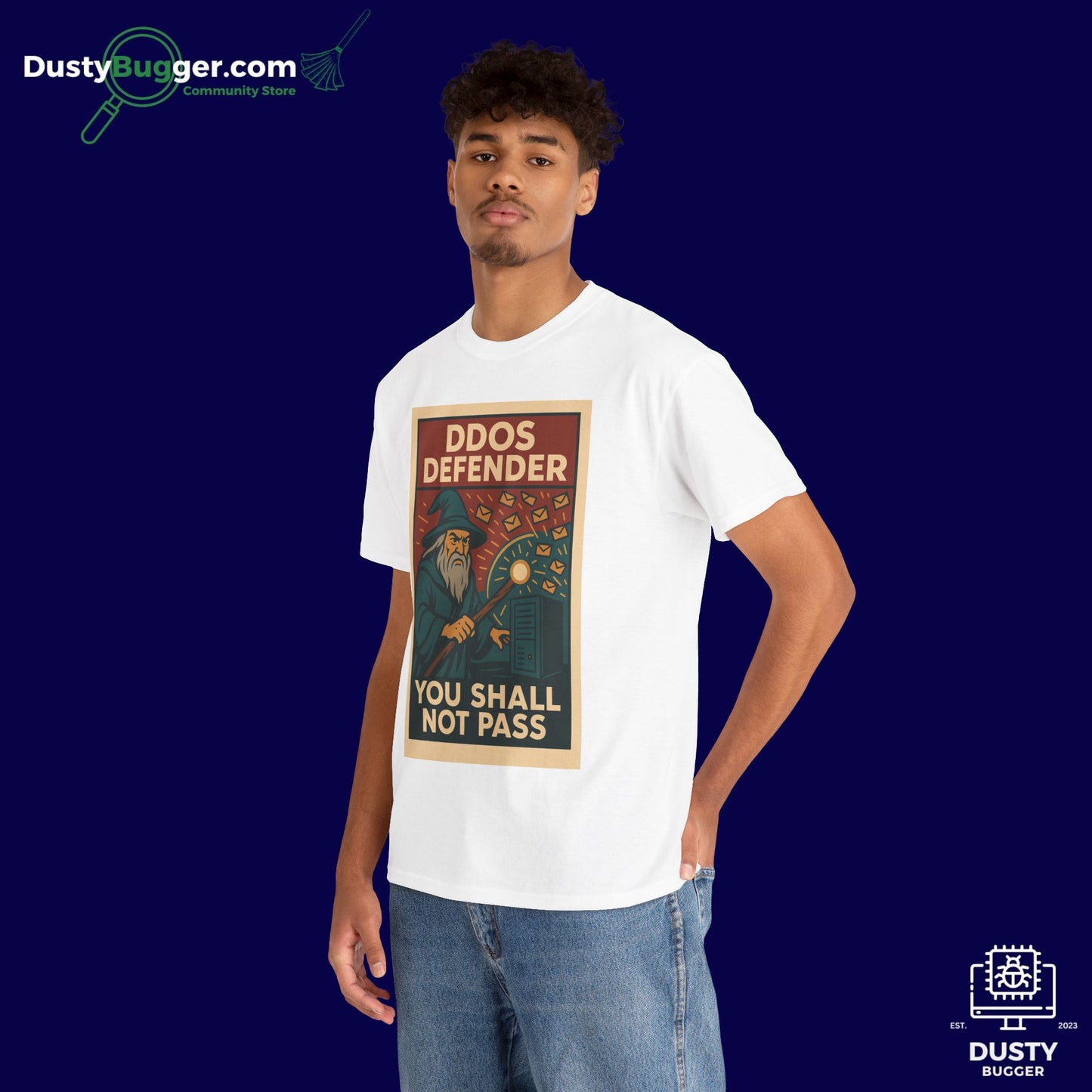 DDOS DEFENDER - Cyber Security - Unisex Heavy Cotton Tee