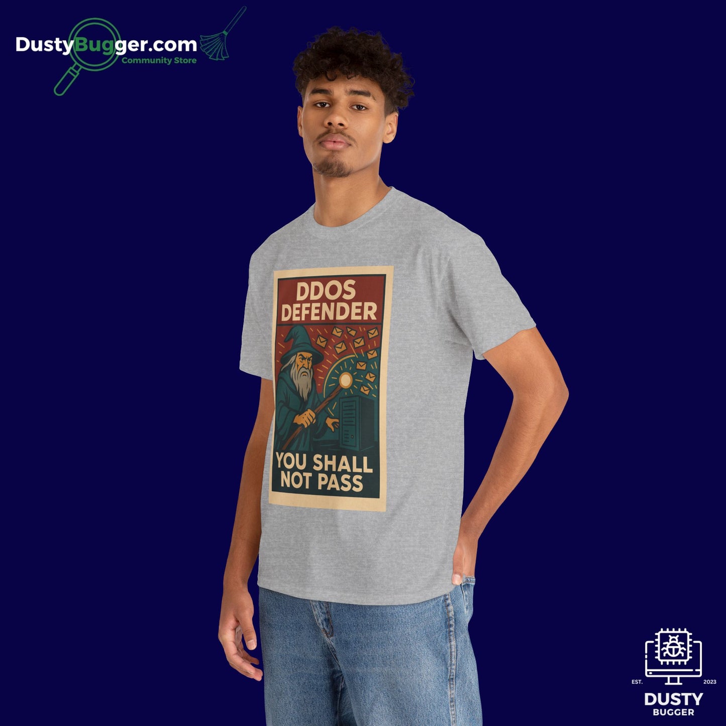 DDOS DEFENDER - Cyber Security - Unisex Heavy Cotton Tee