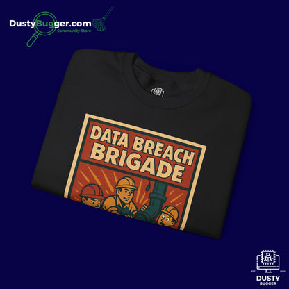 DATA BREACH BRIGADE: Plug The Leak - Cyber Security - Unisex Crewneck Sweatshirt