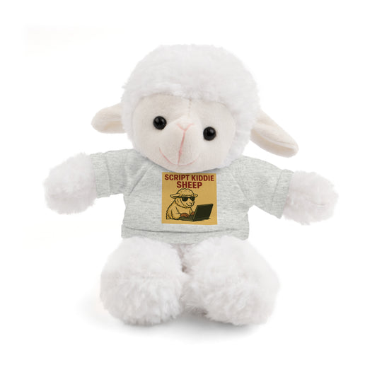 SCRIPT KIDDIE SHEEP - Cyber-Security Stuffed Animal with Custom T-Shirt