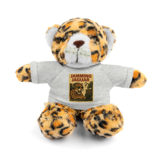 JAMMING JAGUAR - Cyber-Security Stuffed Animal with Custom T-Shirt