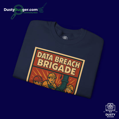 DATA BREACH BRIGADE: Plug The Leak - Cyber Security - Unisex Crewneck Sweatshirt