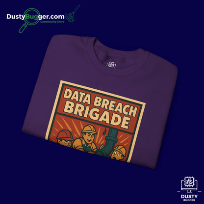 DATA BREACH BRIGADE: Plug The Leak - Cyber Security - Unisex Crewneck Sweatshirt