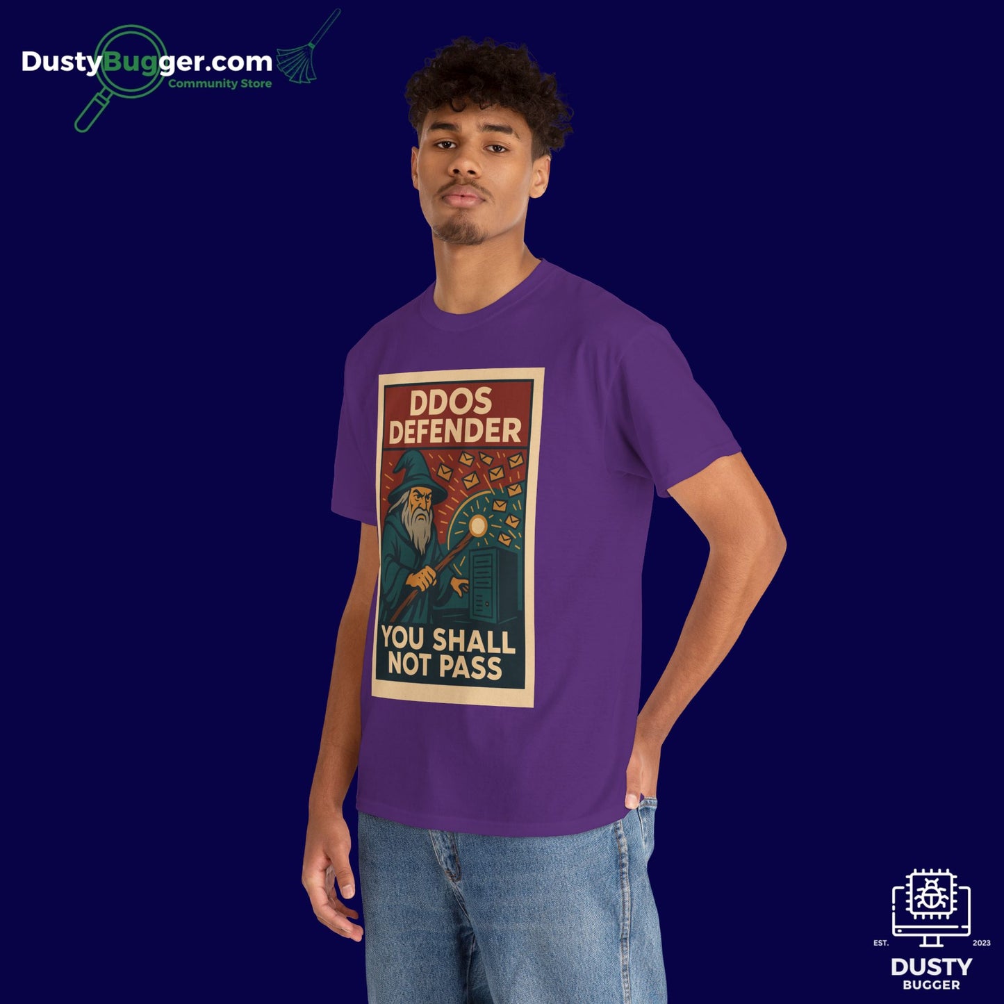 DDOS DEFENDER - Cyber Security - Unisex Heavy Cotton Tee