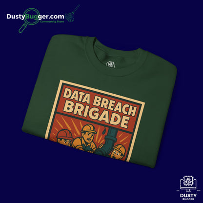 DATA BREACH BRIGADE: Plug The Leak - Cyber Security - Unisex Crewneck Sweatshirt