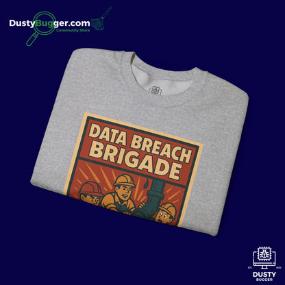 DATA BREACH BRIGADE: Plug The Leak - Cyber Security - Unisex Crewneck Sweatshirt