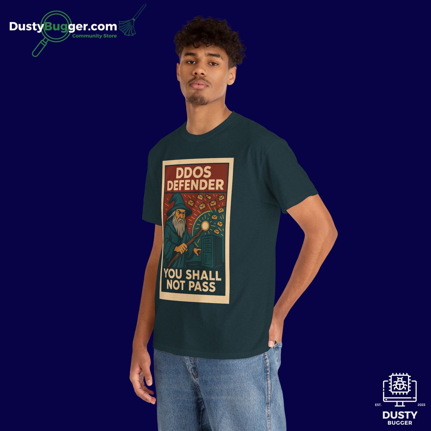 DDOS DEFENDER - Cyber Security - Unisex Heavy Cotton Tee